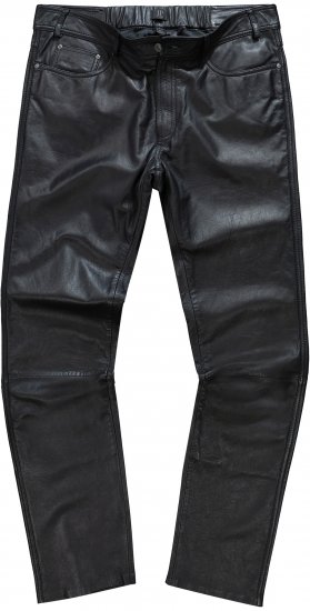 JP1880 Leather Pants Regular Fit Finest Lamb Nappa Black - Blugi & pantaloni - Blugi & Pantaloni Bărbați Mărimi Mari