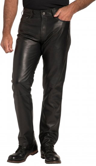 JP1880 Leather Pants Regular Fit Finest Lamb Nappa Black - Blugi & pantaloni - Blugi & Pantaloni Bărbați Mărimi Mari