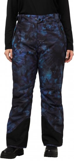 Ulla Popken Functional Ski Trousers Waterproof Velcro Closure Navy - Blugi & Pantaloni pentru Femei Mărimi Mari – Plus Size - 