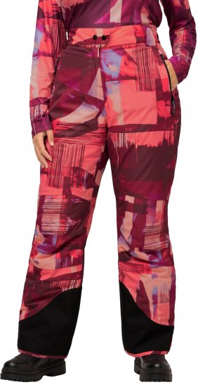Ulla Popken Ski Pants Waterproof Velcro Closure Snow Gaiter Red - Blugi & Pantaloni pentru Femei Mărimi Mari – Plus Size - 
