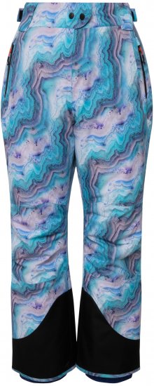 Ulla Popken Functional Ski Trousers Waterproof Shaped Knees Velcro Closure Mineral Blue - Blugi & Pantaloni pentru Femei Mărimi Mari – Plus Size - 
