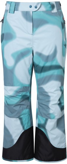 Ulla Popken Hyprar Ski Pants Waterproof Velcro Closure Shaped Knees Ice Green - Blugi & Pantaloni pentru Femei Mărimi Mari – Plus Size - 