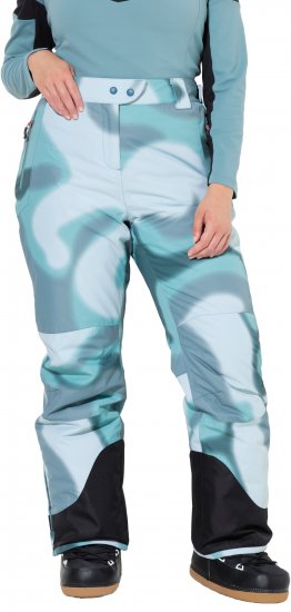 Ulla Popken Hyprar Ski Pants Waterproof Velcro Closure Shaped Knees Ice Green - Blugi & Pantaloni pentru Femei Mărimi Mari – Plus Size - 