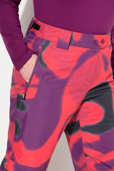 Ulla Popken Hyprar Ski Pants Waterproof Velcro Closure Shaped Knees Berry Pink - Haine de schi - 