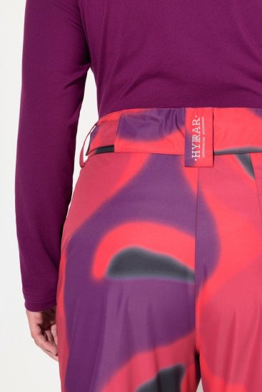 Ulla Popken Hyprar Ski Pants Waterproof Velcro Closure Shaped Knees Berry Pink - Haine de schi - 