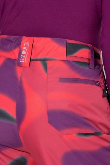 Ulla Popken Hyprar Ski Pants Waterproof Velcro Closure Shaped Knees Berry Pink - Haine de schi - 