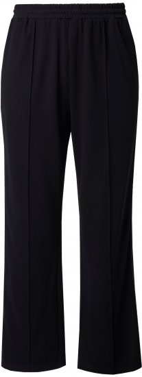 Ulla Popken Rose Wide Leg Stretch Waist Trousers Black - Blugi & Pantaloni pentru Femei Mărimi Mari – Plus Size - 