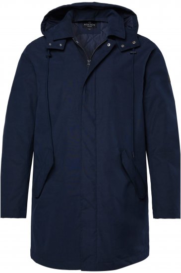Boston Park 844403 Parka with Hood Navy - Geci - Geci Bărbați Mărimi Mari