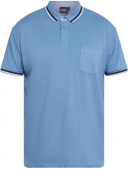 North Latitude 61128 Tricou Polo Pique Superflex Albastru - Tricouri polo - Tricouri Polo Bărbați Mărimi Mari
