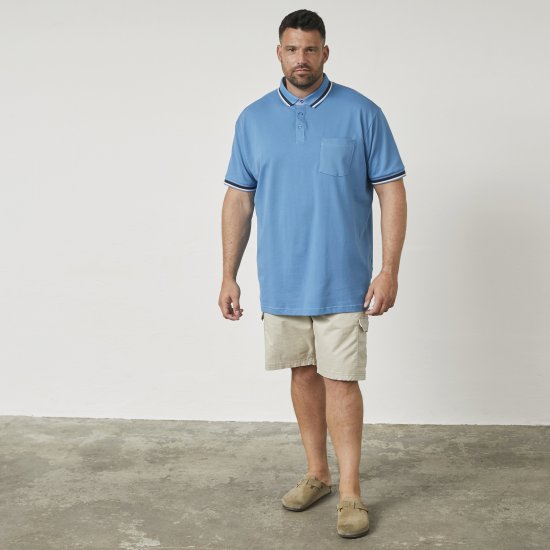 North Latitude 61128 Tricou Polo Pique Superflex Albastru - Tricouri polo - Tricouri Polo Bărbați Mărimi Mari