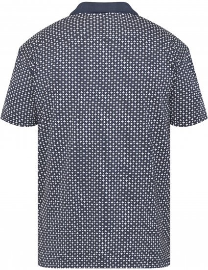 North Latitude 61134 Tricou Polo Jersey cu Print Integral Bleumarin - Tricouri polo - Tricouri Polo Bărbați Mărimi Mari