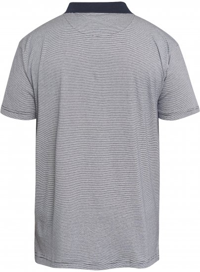 North Latitude 61136 Tricou Polo Dungat Vopsit în Fir Bleumarin - Tricouri polo - Tricouri Polo Bărbați Mărimi Mari