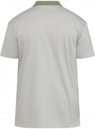 North Latitude 61136 Tricou Polo Dungat Vopsit în Fir Verde Măsliniu - Tricouri polo - Tricouri Polo Bărbați Mărimi Mari