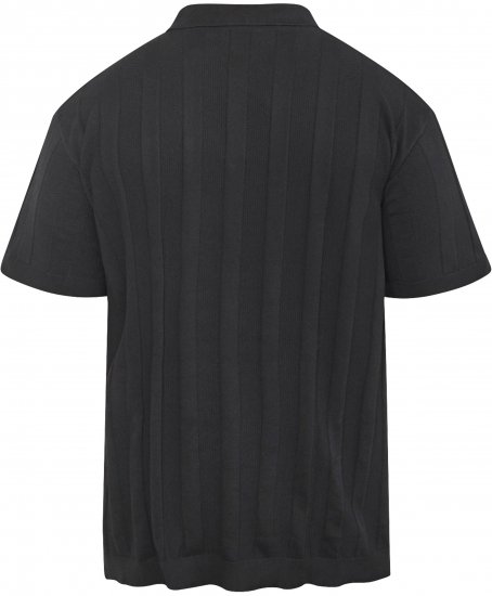 North Latitude 61329 Polo Tricotat Cu Mânecă Scurtă Negru - Tricouri polo - Tricouri Polo Bărbați Mărimi Mari