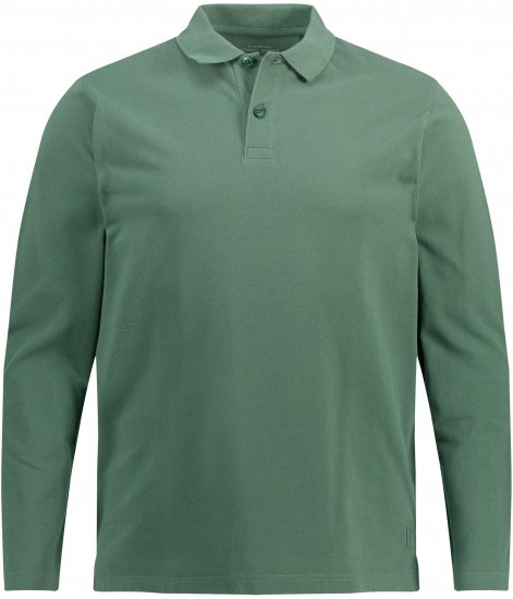 JP1880 Polo Shirt Long Sleeve Pique Cactus - Tricouri polo - Tricouri Polo Bărbați Mărimi Mari