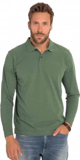 JP1880 Polo Shirt Long Sleeve Pique Cactus - Tricouri polo - Tricouri Polo Bărbați Mărimi Mari