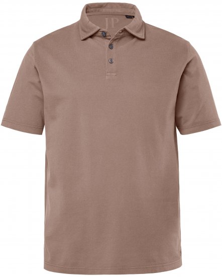 JP1880 Polo Shirt Short Sleeve Pique Vintage Brown - Tricouri polo - Tricouri Polo Bărbați Mărimi Mari