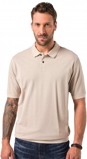 JP1880 Polo Shirt Short Sleeve Pique Dark Dusty Pink - Tricouri polo - Tricouri Polo Bărbați Mărimi Mari
