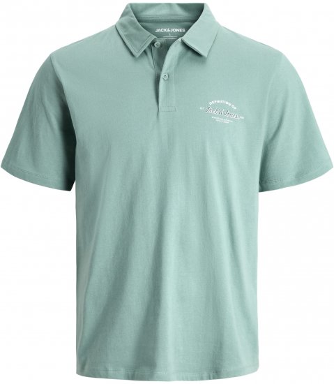 Jack & Jones Brandon Short Sleeve Polo Turquoise - Tricouri polo - Tricouri Polo Bărbați Mărimi Mari
