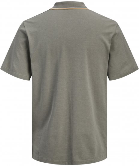 Jack & Jones Blaze Short Sleeve Polo Grey - Tricouri polo - Tricouri Polo Bărbați Mărimi Mari