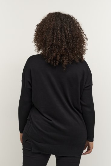 Kaffe Curve Machi Knit Pulover Negru intens - Pulovere & hanorace - 