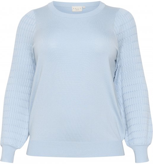 Kaffe Curve Lini Knit Pulover Celestial Blue - Pulovere & hanorace - 