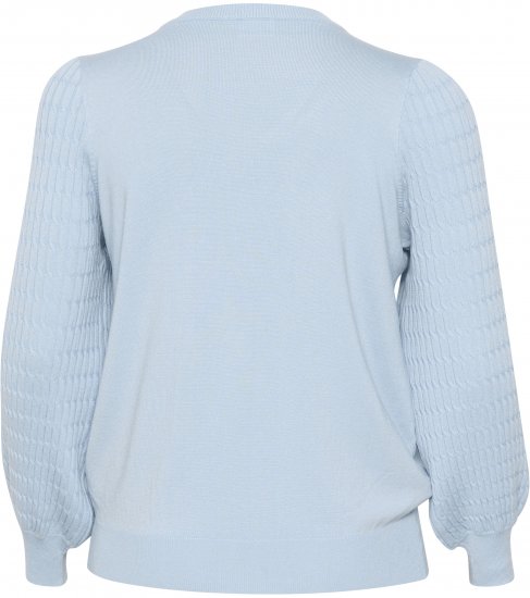 Kaffe Curve Lini Knit Pulover Celestial Blue - Pulovere & hanorace - 