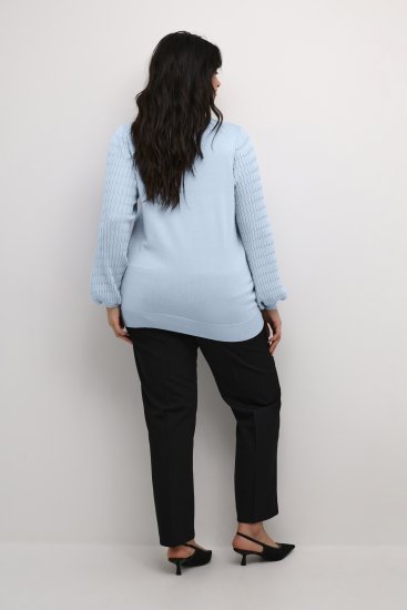 Kaffe Curve Lini Knit Pulover Celestial Blue - Pulovere & hanorace - 