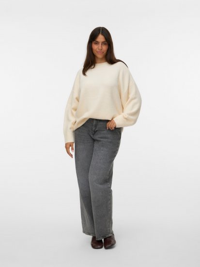 Vero Moda Boom Long Sleeve Pullover Birch - Pulovere tricotate - 