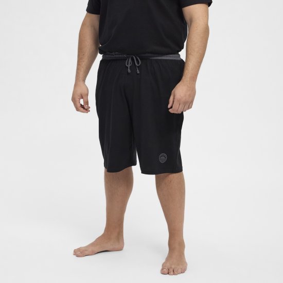 North Latitude Pyjama Shorts Black - Pijamale/Haine de casă - Pijamale Bărbați Mărimi Mari
