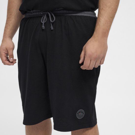 North Latitude Pyjama Shorts Black - Pijamale/Haine de casă - Pijamale Bărbați Mărimi Mari