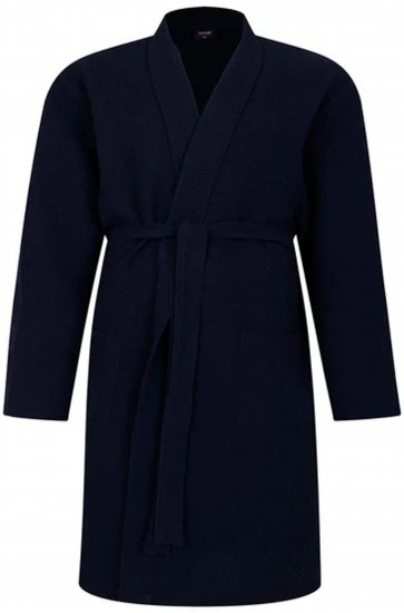 Espionage PJ158 Kimono Style Gown Navy - Halate baie/prosoape - Halate de Baie Bărbați Mărimi Mari
