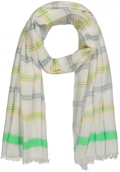 Ulla Popken Glitter Effect Scarf Lime - Accesorii - 