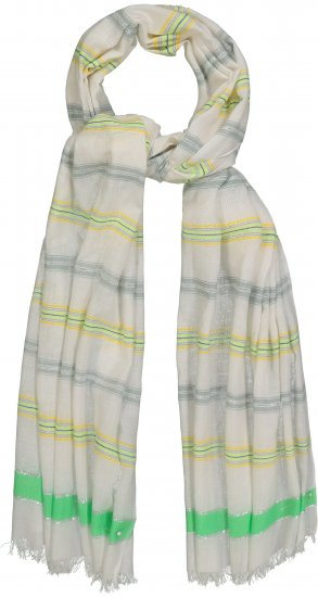 Ulla Popken Glitter Effect Scarf Lime - Accesorii - 