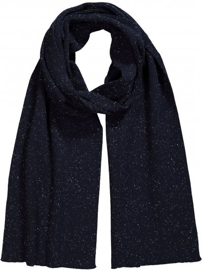 Ulla Popken Textured Speckled Scarf Navy - Accesorii - 
