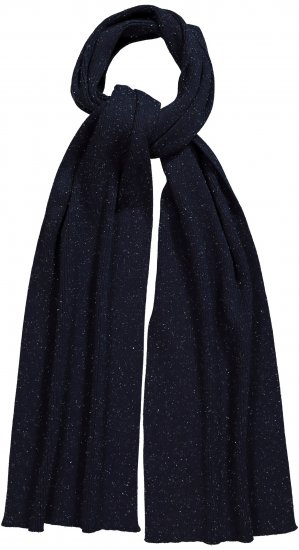 Ulla Popken Textured Speckled Scarf Navy - Accesorii - 