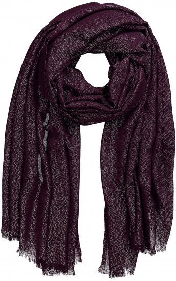 Ulla Popken Metallic Shimmer Scarf Red - Accesorii - 