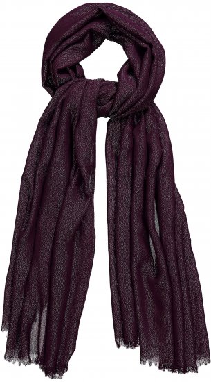 Ulla Popken Metallic Shimmer Scarf Red - Accesorii - 