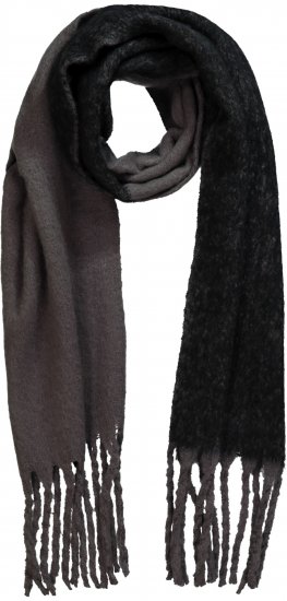 Ulla Popken Fringed Edge Boucle Scarf Green - Accesorii - 