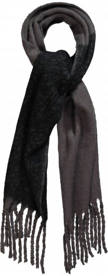 Ulla Popken Fringed Edge Boucle Scarf Green - Accesorii - 