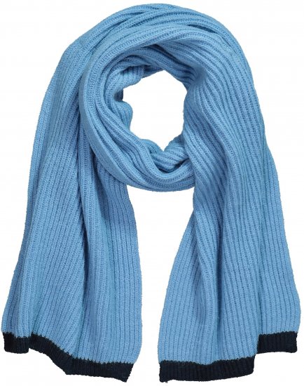 Ulla Popken Two Tone Knit Scarf Light Cornflower - Accesorii - 
