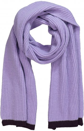 Ulla Popken Two Tone Knit Scarf Lavender - Accesorii - 