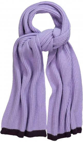 Ulla Popken Two Tone Knit Scarf Lavender - Accesorii - 