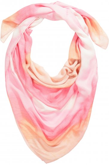 Ulla Popken Square Tie Dye Scarf Light Pink - Accesorii - 