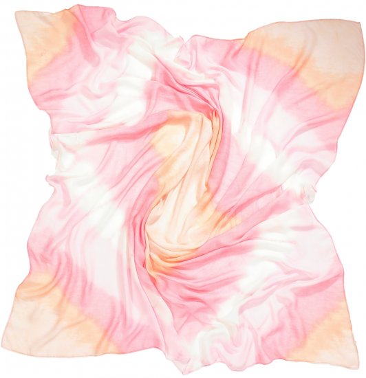 Ulla Popken Square Tie Dye Scarf Light Pink - Accesorii - 