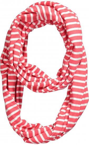 Ulla Popken Striped Infinity Scarf Light Pink - Accesorii - 