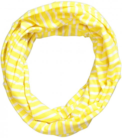 Ulla Popken Striped Infinity Scarf Lemon Yellow - Accesorii - 