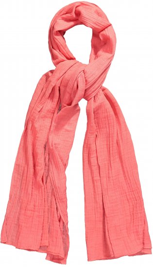 Ulla Popken Muslin Scarf Dark Coral - Accesorii - 