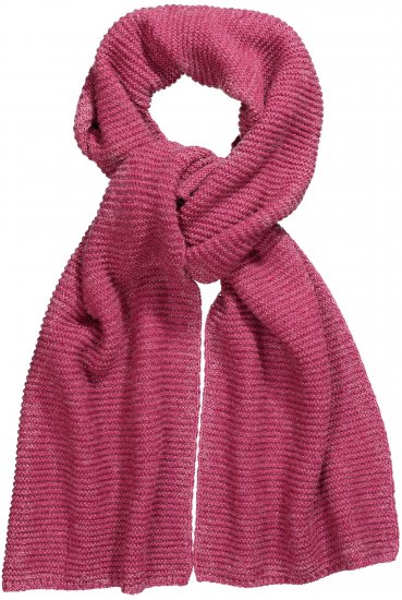 Ulla Popken Garter Stitch Knit Scarf Pink - Accesorii - 