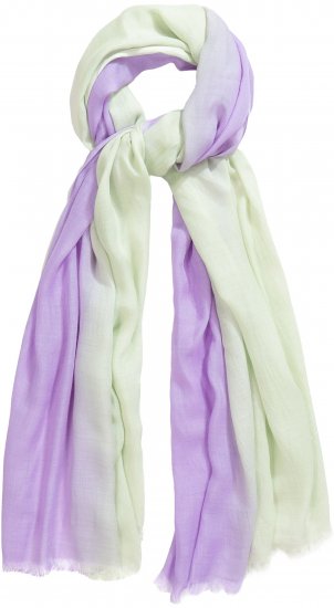 Ulla Popken Fringed Ombre Scarf Pistachio - Accesorii - 